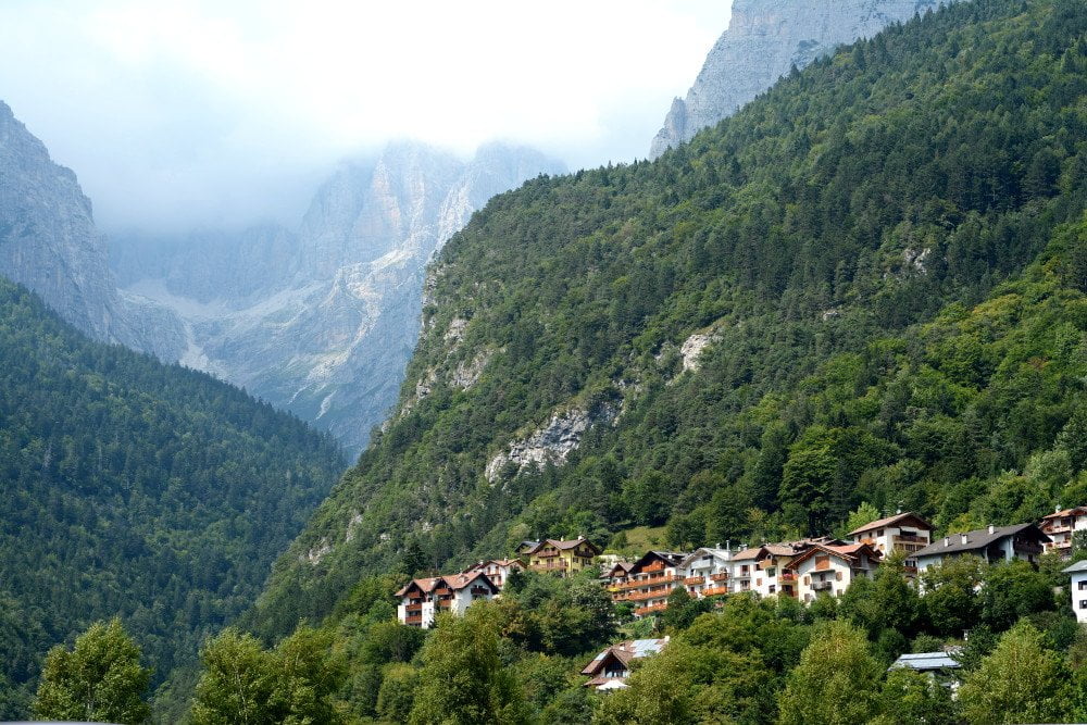 The Dolomites from Molveno, Trentino Alto Adige