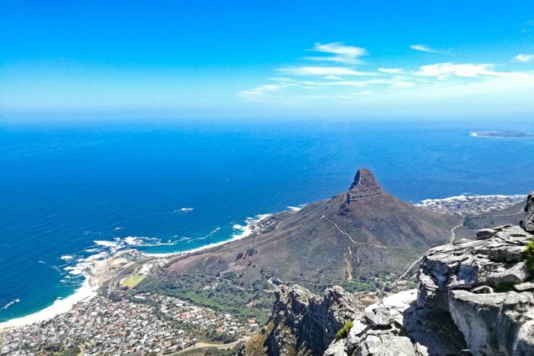 Image: Cape Town and Lion's Head from Table Mountain