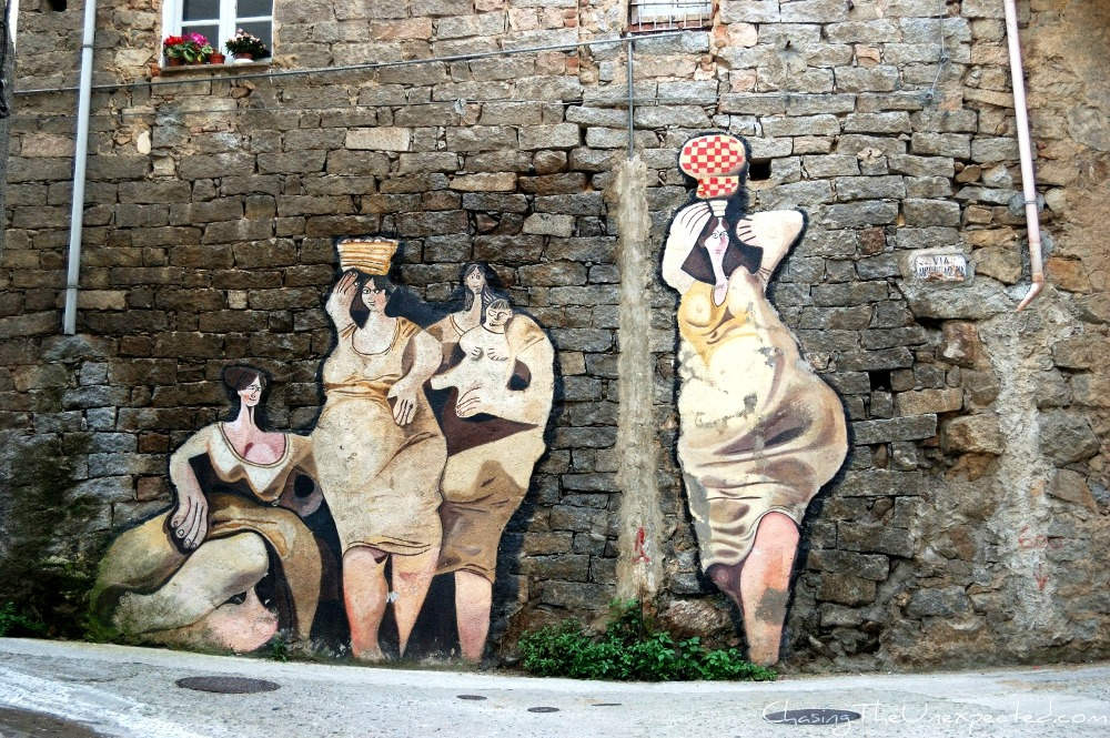 sardinia town orgosolo murals